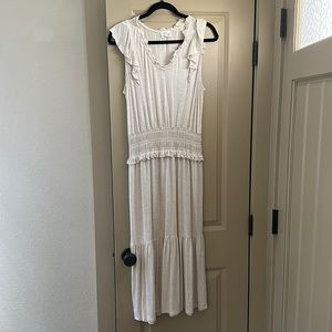 Ava James dress. Nice, light fabric. Beige size medium.